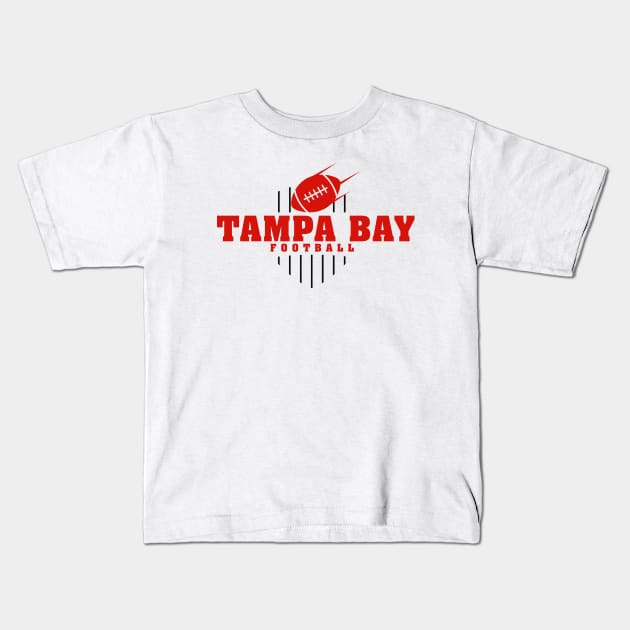 Tampa Bay Football Team Color Kids T-Shirt by Toogoo